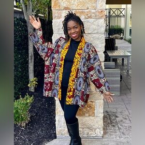 Wine Flare Light weight Over-sized Jacket/Duster